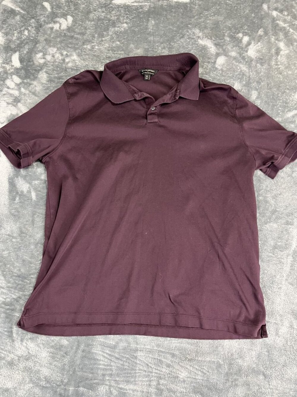Banana Republic Mens Luxe Touch Burgundy Polo Shirt XL